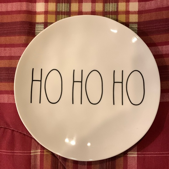 RAE DUNN Ho Ho Ho Plate - Picture 1 of 3